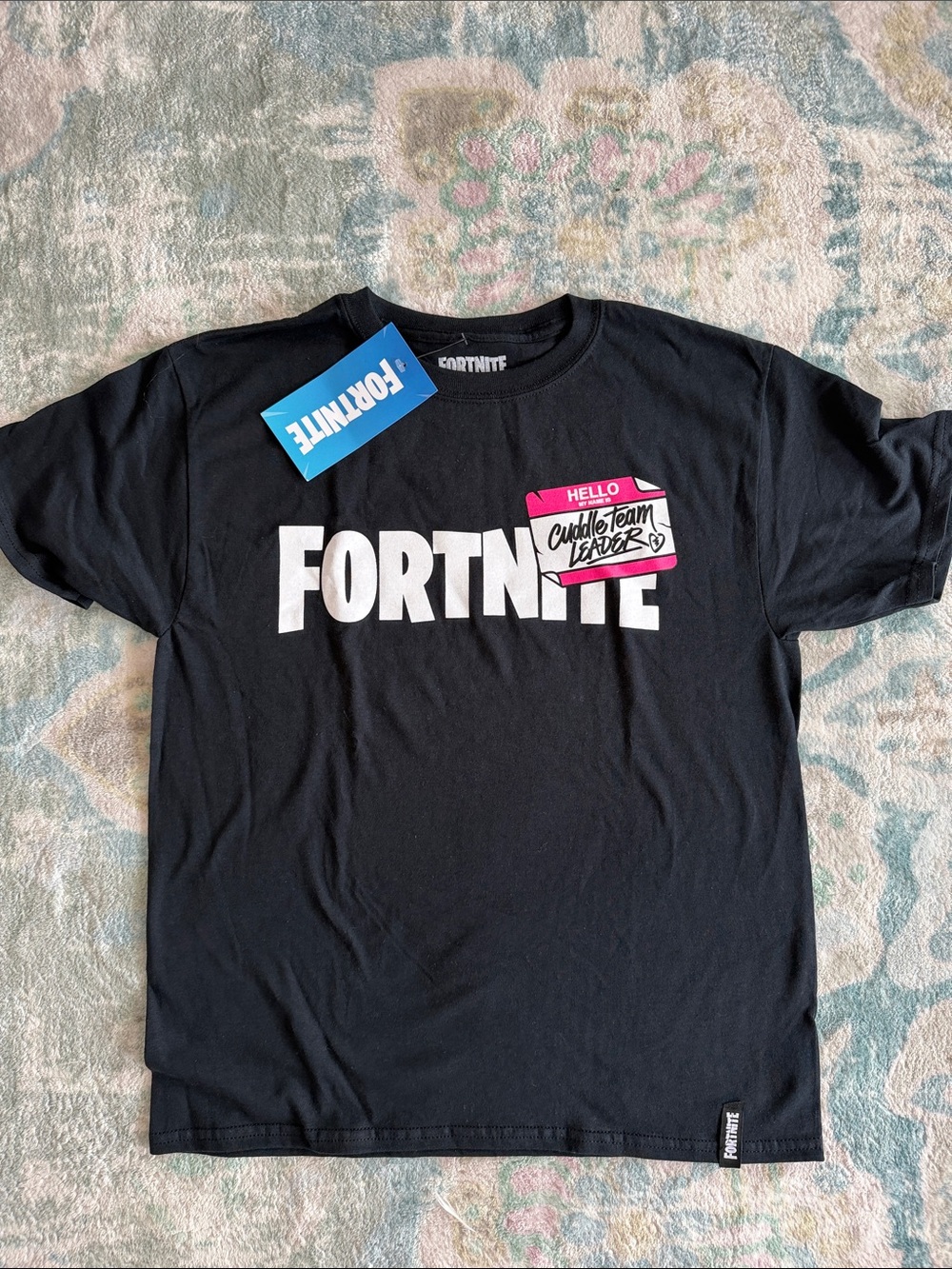 Kids' Black 'Cuddle Team Leader' Graphic Tee